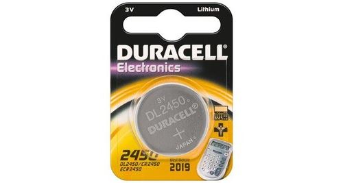 Pile bouton lithium unite blister - cr 2450 d 1-bl duracell (dl 2450)