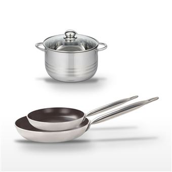 Lot Poêles 24/28cm et Faitout 24cm Elo Bistro Line - 1