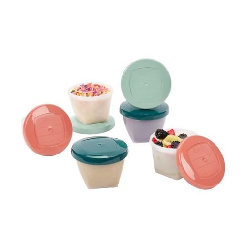 Pots de conservation Babybols Biosourcés - Lot de 6x 180 ml