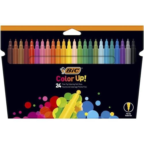 BIC Feutres de coloriage Kids Couleur (+5 ans) Lot de 18