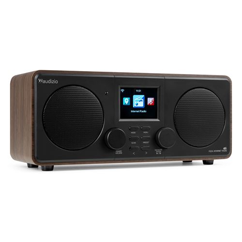 Audizio Foza - Radio Internet WiFi Stéréo, Dab+/Fm Et Bluetooth 5.0 - Noyer