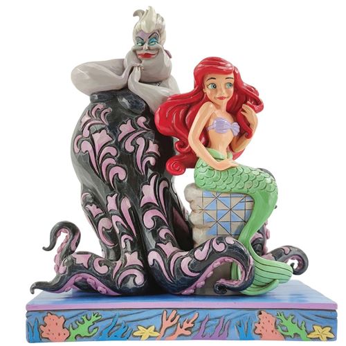 Enesco Figurine de Collection Ariel et Ursula - Disney Traditions - Hauteur 23 cm - Largeur 19.5 cm - Profondeur 11.5 cm