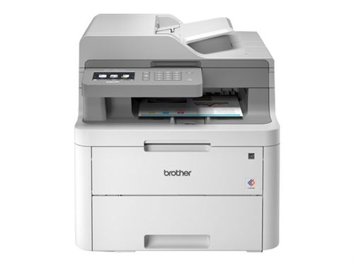 Brother DCP-L3550CDW - Imprimante multifonctions - couleur - LED - 215.9 x 355.6 mm (original) - A4/Legal (support) - jusqu'à 18 ppm (impression) - 250 feuilles - USB 2.0, LAN, Wi-Fi(n)