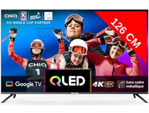 Smart TV chiq U50QM8V 50 pouces 4K QLEDLCD