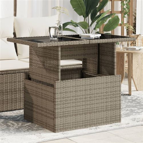 Vidaxl Gris Table De Jardin Ajustable 100X55 Cm - Image 2