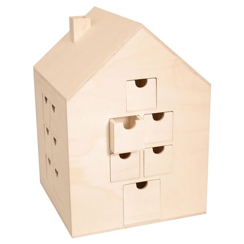 Artemio - Calendrier de l'Avent Maison à Décorer - 30 cm - Image 3