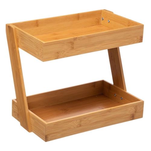 Non Communiqué Beige Five Simply Smart - Organiseur 2 Plateaux "Bambou" 31Cm