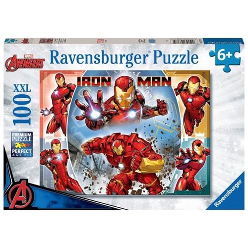 Puzzle 100 pièces : Le puissant Iron Man Marvel Avengers Ravensburger France - vue 8