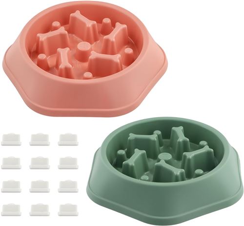 Comparer les prix de 2 Gamelles Anti-Glouton Pour Chiens