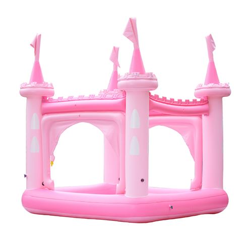 Château gonflable air de jeux aquatique piscine enfant jets d’eau et pompe rose extérieur garçon fille Teamson Kids TK-48271PC-UK/EU