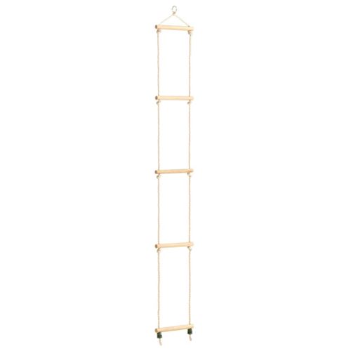vidaXL Échelle de corde pour enfants Bois massif et PE 30x168 cm