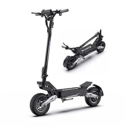  Scooter &eacute;lectrique pliable OOTD T10 11 pouces tout-terrain pneu 900W 48V 13.5AH mode Scooter de montagne &eacute;lectrique