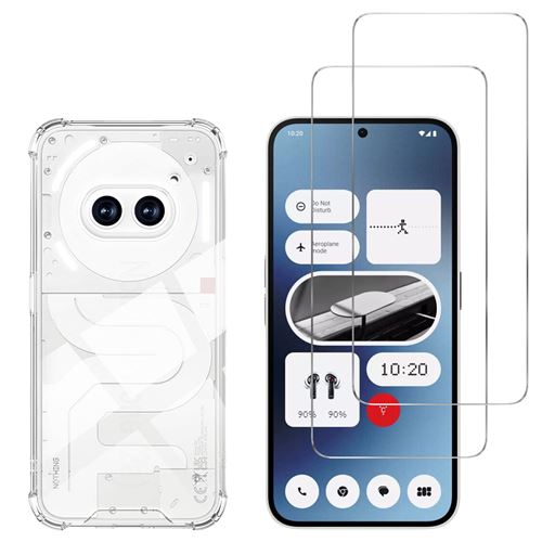 Coque antichoc pour Nothing Phone 2a et 2 Verres Trempé Film Protection Ecran Phonillico®
