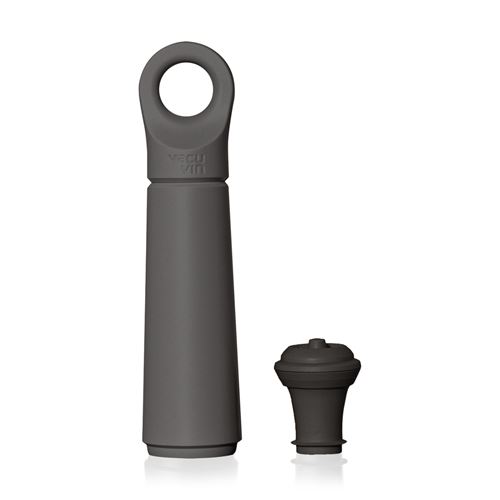 Non Communiqué Noir Pompe Loop Graphite Avec Bouchon - Vacuvin - Plastique