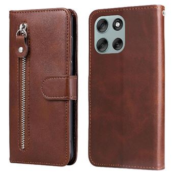Housse Motorola Moto G56 5G - Étui Cuir PU Portefeuille Avec Rangements Cartes Et Stand | Design Papillon 3D - 4