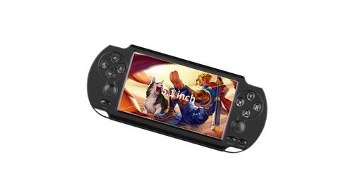 Console de jeux vidéo noir rétro portable lcd 5 inch avec double bascule arcade 8 go mp5 1000 jeux pour gba nes