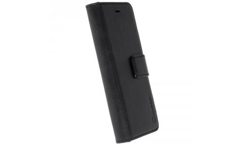Krusell Sunne 5 Card FolioCase - Flip cover voor mobiele telefoon - echt leer - zwart - voor Huawei P10