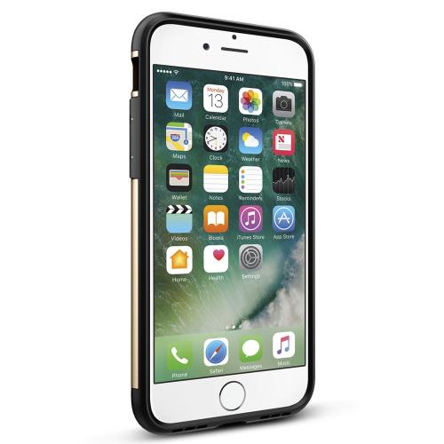 Spigen Slim Armor - Achterzijde behuizing voor mobiele telefoon - polycarbonaat, thermoplastic polyurethaan (TPU) - champagnegoud - voor Apple iPhone 7