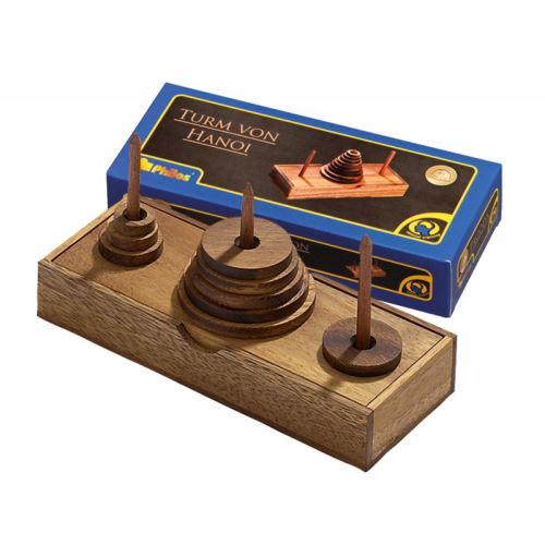 Jeu Tour de Hanoï EN BOIS 210 X 85 37 MM 9 DISQUES