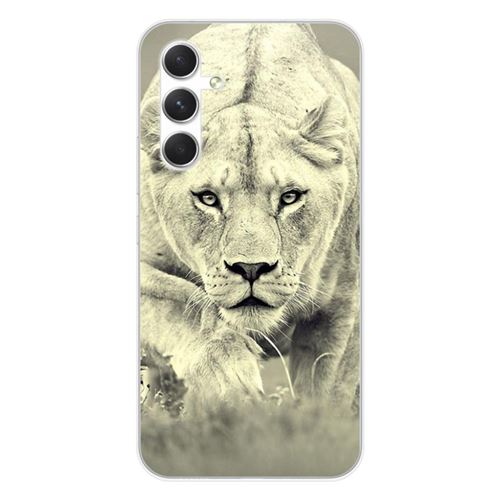 Coque en silicone imprimée compatible Samsung Galaxy A54 5G Lionne