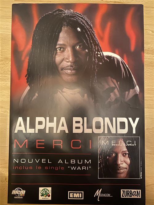 Alpha Blondy - Merci - 40x60cm - Affiche