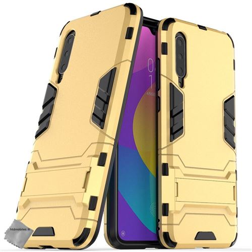 Housse etui coque rigide anti choc pour Xiaomi Mi A3 Lite + film ecran - OR - htdmobiles
