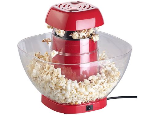 Rosenstein & Söhne : Machine à pop-corn à air chaud 1200 W avec récipient amovible