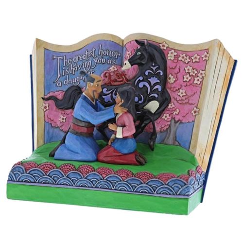 Disney Traditions Mulan Storybook « Le plus grand Honera ÉPROUVE Vous en tant que fille » Figurine