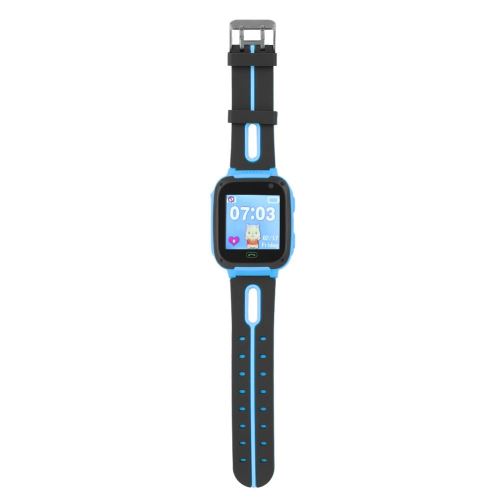 Montre Connectée Enfants Positionnant Smartwatch Touch Réveil Caméra Téléphone Lampe de poche Montre (Bleu)