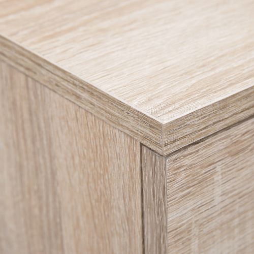 Paris Prix - Table De Chevet 3 Tiroirs tilda 41cm Chêne Sonoma