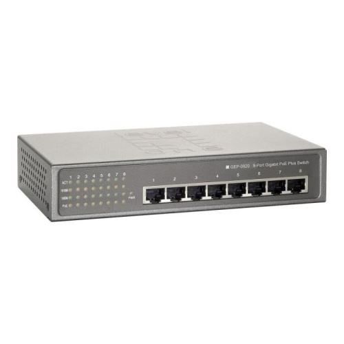 LevelOne GEP-0820W120 Commutateur fixation murale PoE+