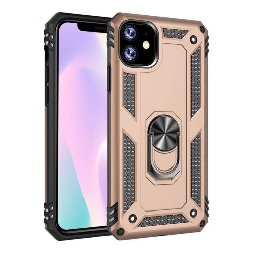 Coque anti-choc souple avec support de bague pour Apple iPhone 11 Pro 5.8 - Or