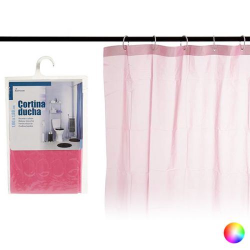 Rideau de Douche Eva (1,5 x 37,5 x 23 cm) - Rose