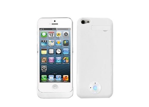 Power Pack Coque avec batterie intégrée iPhone 5 blanc