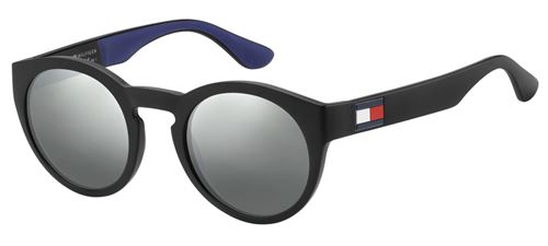 Tommy Hilfiger lunettes de soleil TH1555/S D51/T4 homme noir avec lentille miroir taille M