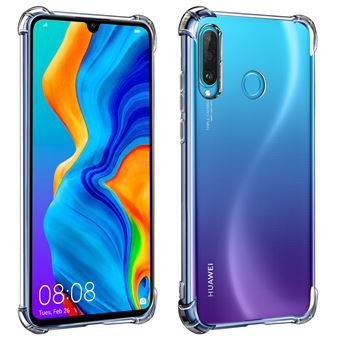 coque pour huawei p30 lite p30 lite xl silicone flexible coins bumper transparent