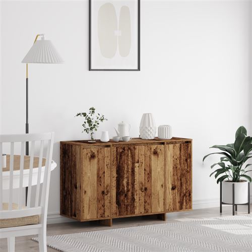 Non Communiqué Marron Buffet Bois Ancien Bois 120 X 41 X 75 Cm Buffet