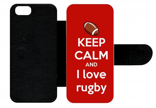 Etui À Rabat Apple Iphone 5 Rugby Red
