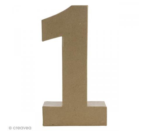Chiffre fantaisie 1 - 16 x 30 cm