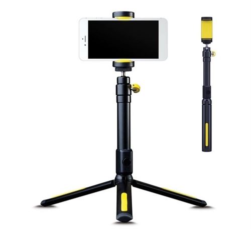 Black Eye Filming Handle & Tripod - Stick 2-en-1 Convertible En Trépied, Noir