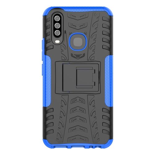 Coque en TPU hybride antidérapant avec béquille bleu pour votre Vivo Y17/Y15/Y12