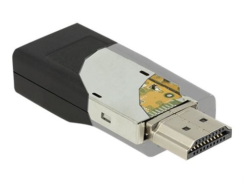 Delock - Convertisseur vidéo - HDMI - VGA - noir - Pour la vente au détail