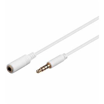 Rallonge Jack 3 5mm 4 Broches Pour Casque Micro 1 5m Câblage Et Connectique Top Prix Fnac