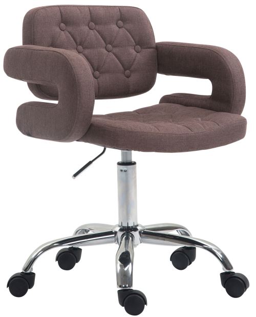 Tabouret de Travail Dublin en Tissu - Couleur Marron