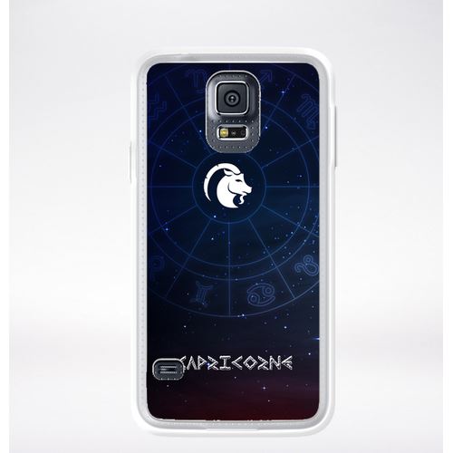 Coque Signe Astrologique Capricorne Compatible Samsung Galaxy S5 Transparent