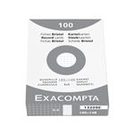 EXACOMPTA Fiches bristol, A6, quadrillé, blanc