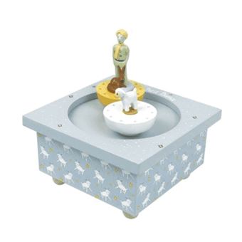 Boite à musique avec 2 figurines Trousselier Le petit prince Dancing Bleu ciel