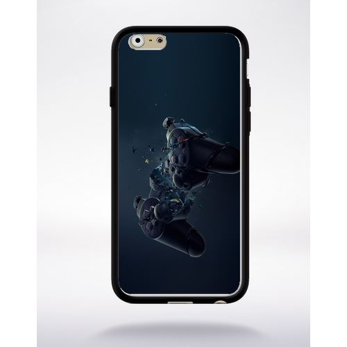 Coque Manette 3d Xbox Game Compatible Apple Iphone 6 Bord Noir Silicone