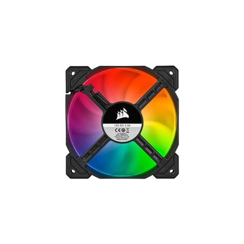 CORSAIR Ventilateur iCUE SP120 RGB PRO - Diametre 120 mm - LED RGB - Single Pack (CO-9050093-WW)