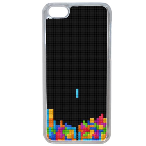 Coque Tetris Black Compatible Iphone 7 Transparent